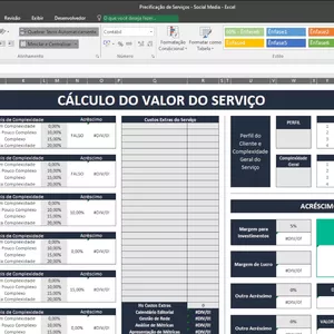 Cover image for Online course Planilha Inteligente para Precificação de Serviços Intermediário - EUA