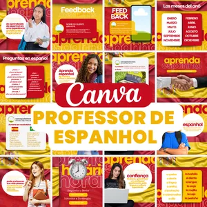 Imagem de capa para o Curso online CANVA PROFESSOR DE ESPANHOL 