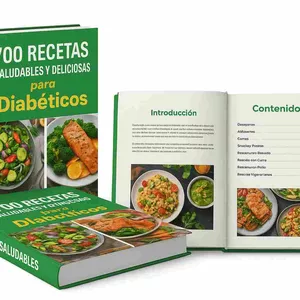 Imagen de portada para Ebook + de 700 recetas saludables para diabéticos