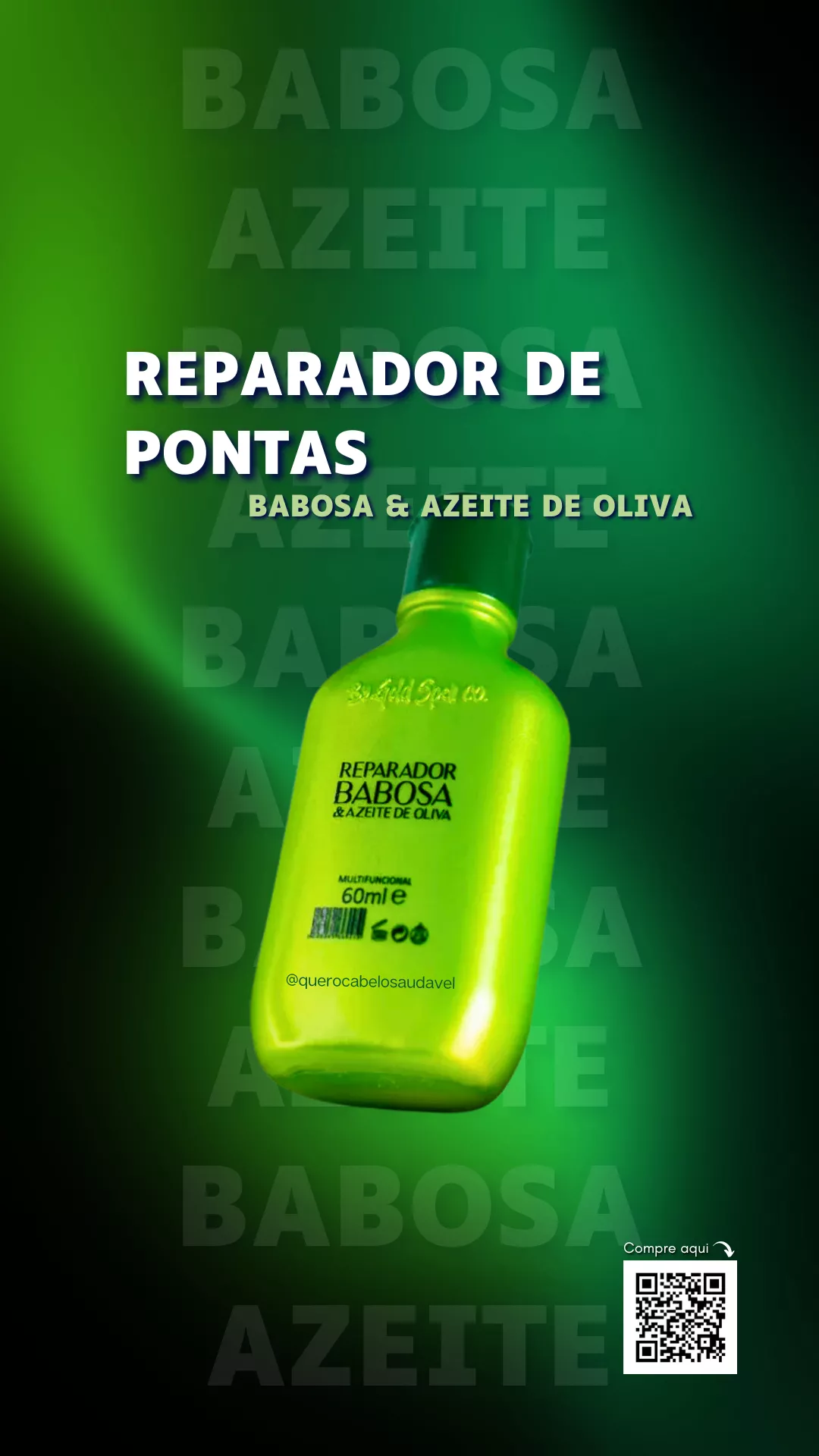 Reparador de Pontas Babosa e Azeite de Oliva Nutritivo Gold Spell