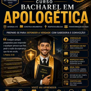 Imagem de Bacharel em Apologética criado por Instituto Teológico Logos na hotmart