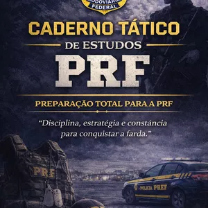 Imagem de capa para o Ebook Caderno Tático de Estudos Para Carreiras Policiais - PRF