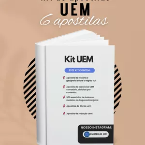 Imagem de capa para o Ebook Kit de apostilas UEM