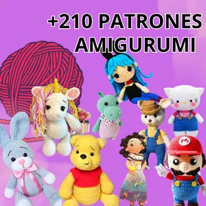 Imagen de portada para Ebook +200 Patrones Amigurumi Paso a Paso🥰