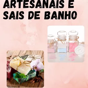 Imagem de capa para o Ebook Ganhe Dinheiro com Sabonetes Artesanais e Sais de Banho
