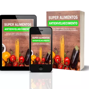 Imagem de capa para o Ebook Alimentos antienvelhecimento.