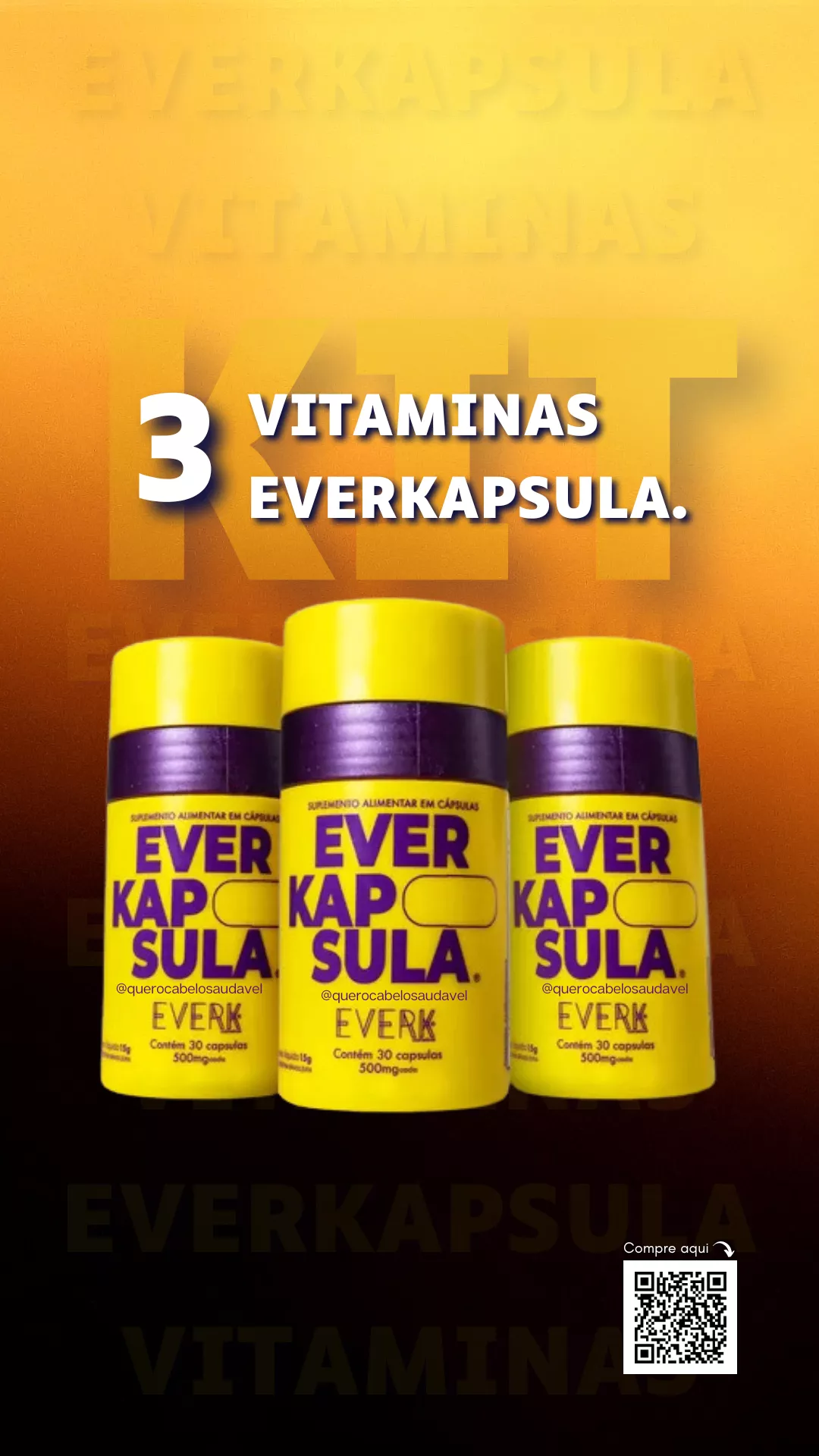 Kit Vitaminas Everkapsulas Everk Gold Spell
