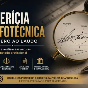 Curso Curso Completo de Perícia Grafotécnica com Mentoria - do Zero ao Laudo