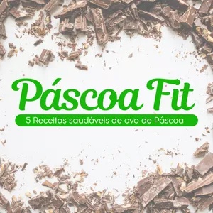 Imagem de capa para o Ebook Páscoa Fit: 5 Receitas saudáveis de ovo de Páscoa 