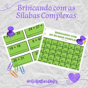 Imagem de capa para o Ebook BRINCANDO COM AS SÍLABAS COMPLEXAS