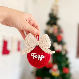 Imagem de capa para o Ebook PDF Bolas Natalinas em crochê