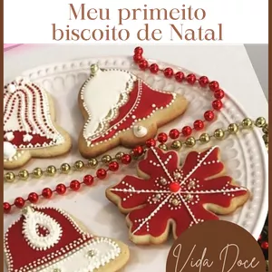 Imagem de capa para o Curso online Meu primeiro biscoito de Natal