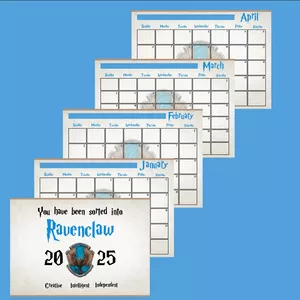 Cover image for Ebook Harry Potter Monthly Planner Ravenclaw Layout 2