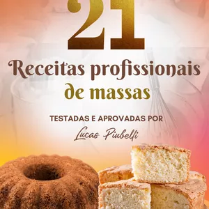 Imagem de capa para o Curso online 21 Receitas de Massas de Bolos Profissionais 