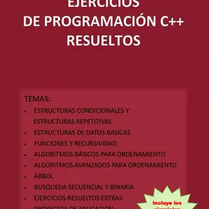 Imagen de portada para Curso online LIBRO EJERCICIOS DE PROGRAMACIÓN C++ RESUELTOS + ARCHIVOS .cpp