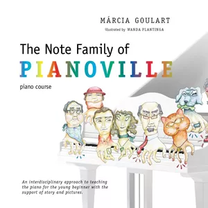 Cover image for Online course The Note Family of Pianoville: piano method for children (beginners) 