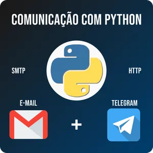 Imagem de capa para o Ebook Envio de E-mail com Python e Notificações via Telegram