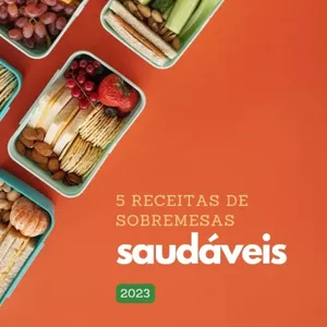 Imagem de capa para o Ebook 5 Receitas de Sobremesas Saudáveis 