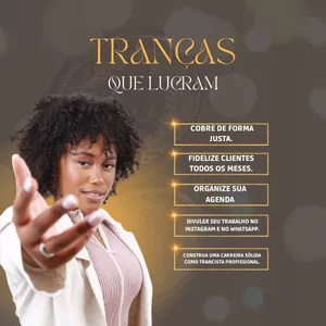 Imagem do curso Tranças que Lucram – guia para ganhar dinheiro com sua arte.