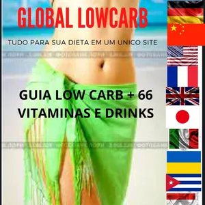 Imagem de Guia lowcarb + 66 VITAMINAS E DRINKS PARA DIETAS LOW CARB criado por Global LowCarb na hotmart