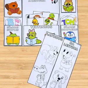 Imagem de capa para o Ebook *LAPBOOK DA LEITURA 📝📚❤️✨