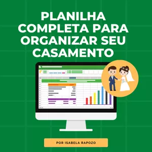 Imagem de capa para o Ebook PLANILHA COMPLETA PARA ORGANIZAR SEU CASAMENTO