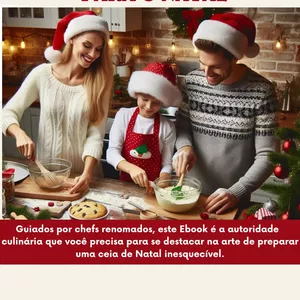 Imagem de capa para o Ebook Festividades Gastronômicas: Receitas Exclusivas para o Natal