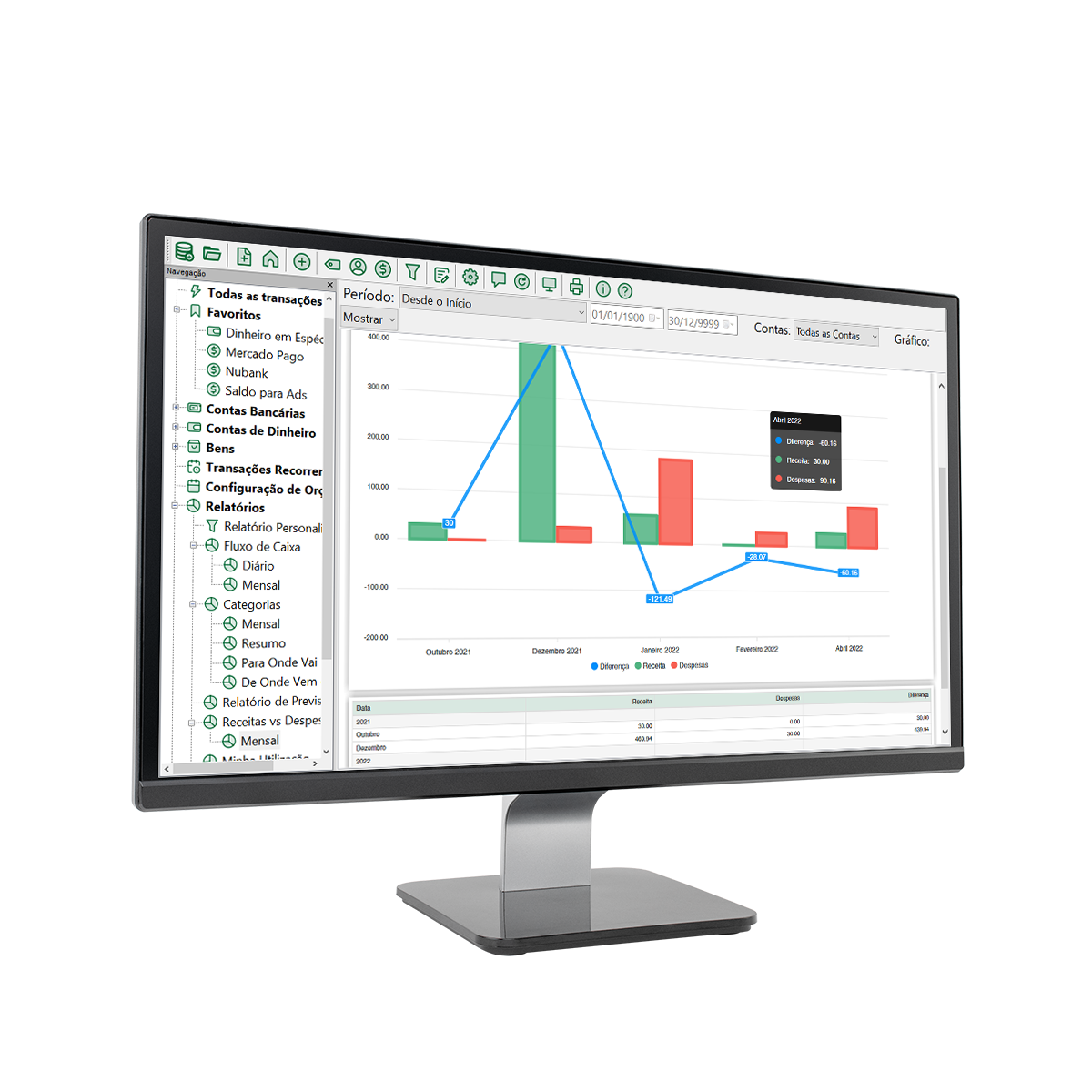 Imagem do curso Sistema Financeiro C/ Gráficos e Relatórios