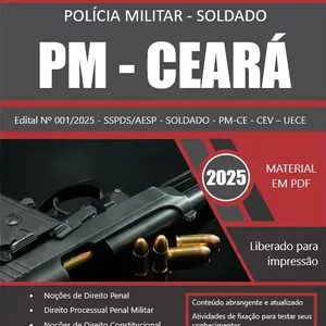 Imagem de capa para o Ebook Policia Militar do Estado do Ceará -2025