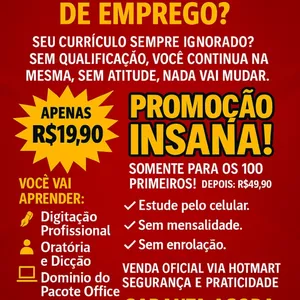 Imagem de capa para o Curso online Transforme Sua Vida Profissional AGORA!
