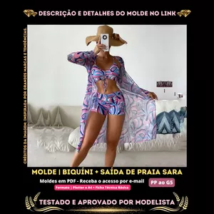 Imagem de capa para o Curso online ✨[Molde em PDF] - Biquíni + Saída de Praia Sara ID 3732216✨