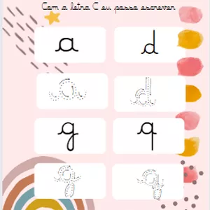 Imagem de capa para o Ebook RECURSO PARA LETRA CURSIVA