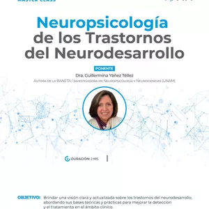 Imagen de portada para Curso online Masterclass: Neuropsicología de los Trastornos del Neurodesarrollo