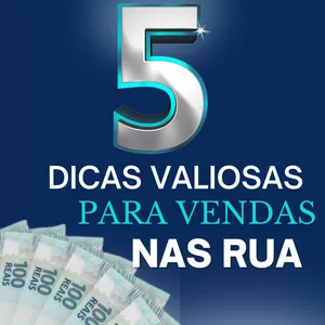Imagem de capa para o Ebook 5 Dicas valiosas de vendas de rua 