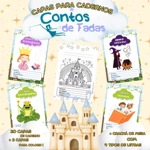 Imagem de capa para o Ebook Capas de Caderno Conto de Fadas