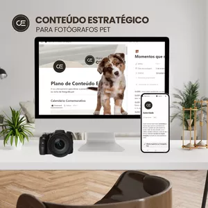 Imagem de capa para o Curso online Conteúdo Estratégico | Para Fotógrafos Pet