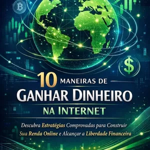 Imagem de capa para o Ebook 10 Maneiras de Ganhar Dinheiro na Internet