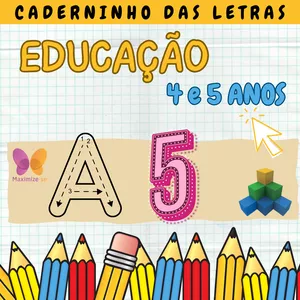 Imagem de capa para o Ebook Caderninho de letras - EDUCAÇÃO INFANTIL - BNCC