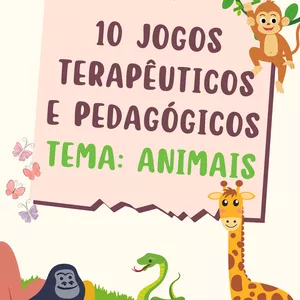 Imagem de capa para o Ebook Kit de Jogos Terapêuticos e Pedagógicos: Animais 