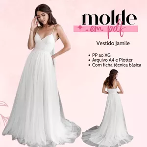 Imagem de capa para o Ebook molde vestido Jamile