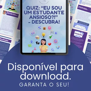 Imagem de capa para o Ebook Ebook Quiz: "Eu sou um estudante ansioso?!" - Descubra!