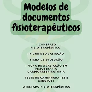 Imagem de capa para o Ebook Modelos de documentos fisioterapêuticos