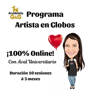 Imagen de portada para Curso online Curso de Decoración con Globos Con Aval Universitario Conviértete en un Artista en Globos Certificado