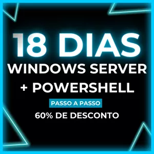 Imagem de capa para o Curso online 18 dias para dominar o Windows Server - Do Zero ao Administrador passo a passo