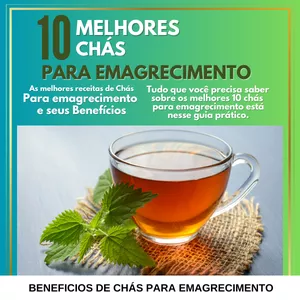 Imagem de capa para o Ebook 10 Melhores Chás para emagrecimento