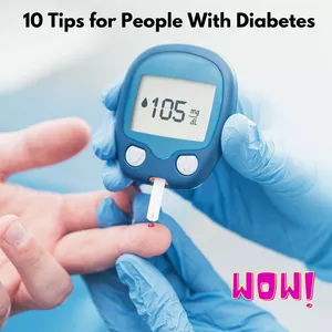 Cover image for Ebook "10 tips for people with diabetes"