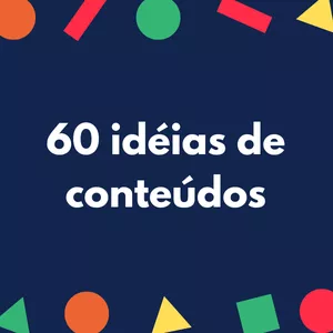 Imagem de capa para o Ebook Check-list de conteúdo - 60 ideias para postar no Instagram