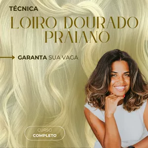 Imagem de capa para o Curso online Técnica Loiro Dourado Praiano 