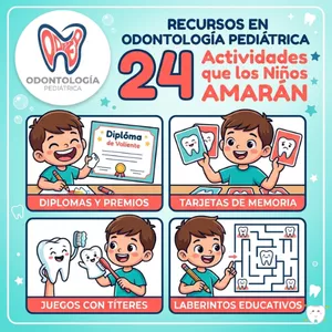 Imagen de portada para Ebook Recursos en odontología pediátrica: 24 Actividades que los Niños AMARÁN