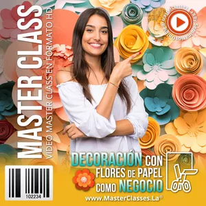 Imagem do curso Decoración con Flores de Papel como Negocio